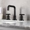 Kingston Brass KS142RKXMB Widespread Bathroom Faucet with Push Pop-Up, Matte Black KS142RKXMB - alternate 2
